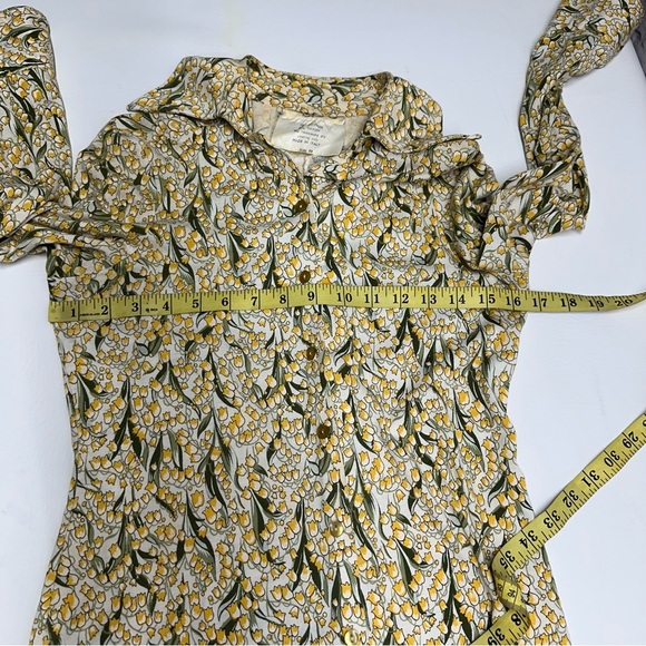 Diane Von Furstenberg Vintage Floral women’s Shirt in Yellow and green - Picture 3 of 5